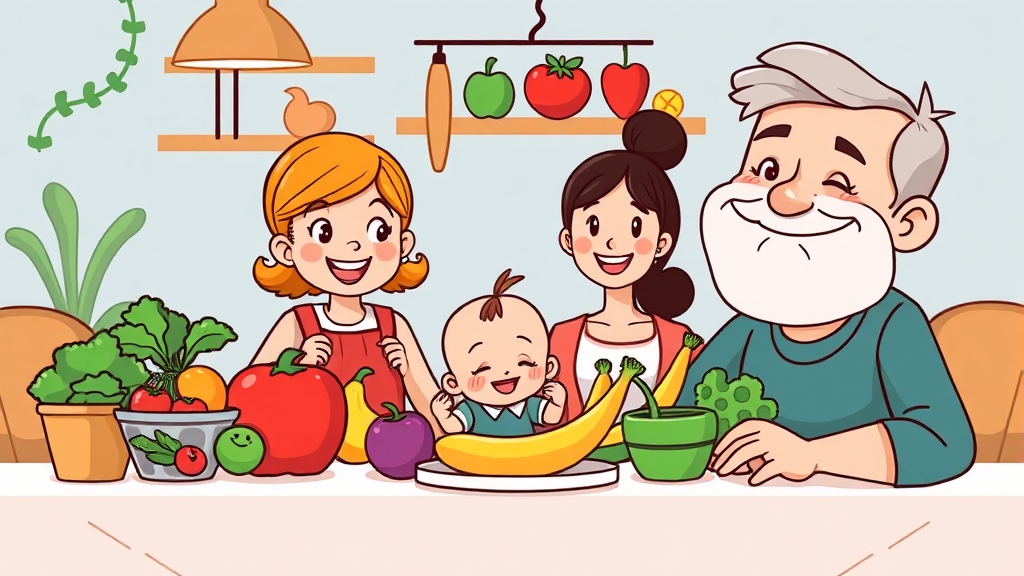 건강 식단, 왜 중요할까요? (cartoon 스타일)