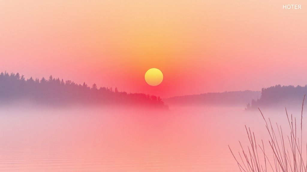 숨겨진 해돋이 명당 (watercolor 스타일)