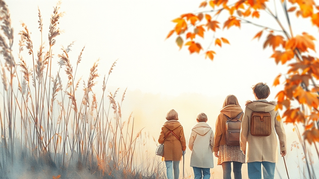 가을 여행 인생샷 꿀팁 (watercolor 스타일)