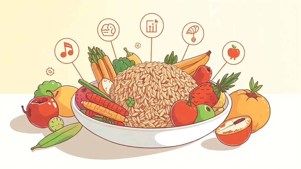 탄수화물 섭취 전략 (illustration 스타일)