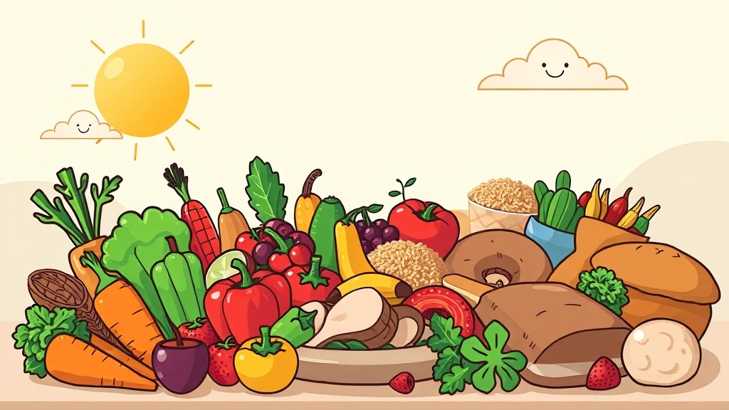 DASH 식단, 효과적인 식단 (cartoon 스타일)