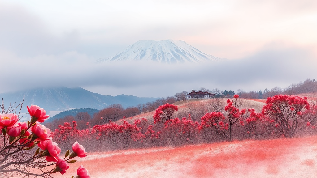 제주도 겨울 여행: 힐링 & 풍경 (watercolor 스타일)