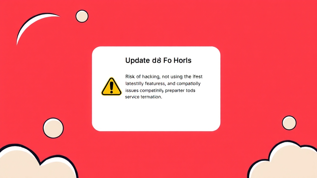 업데이트 차단 시 주의할 점 (cartoon 스타일)