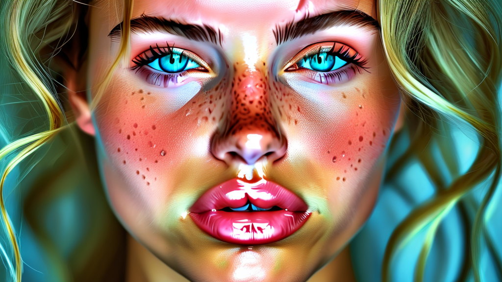 집에서 혼자 짜는 여드름, 왜 위험할까? (realistic 스타일)