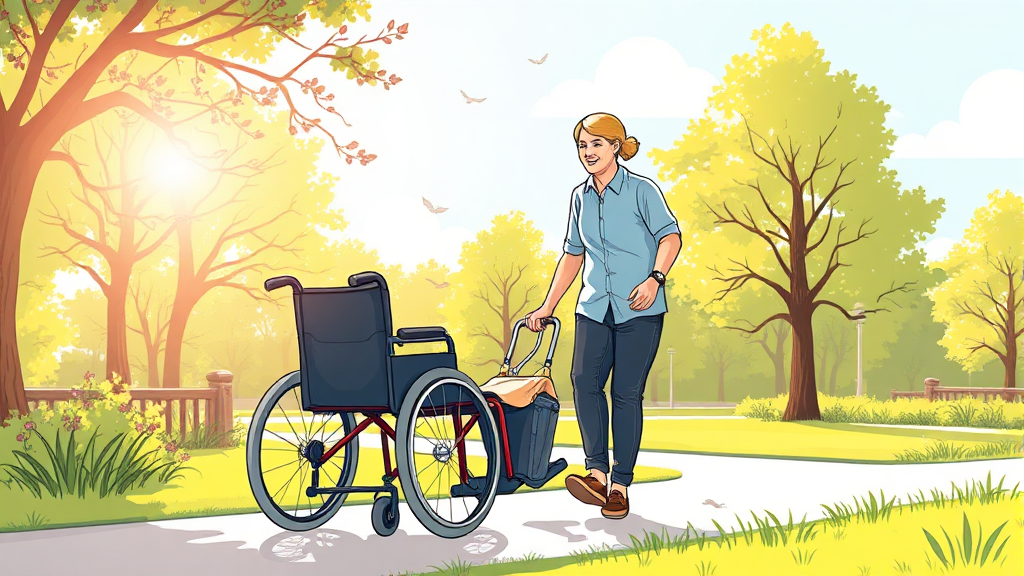 활동지원사, 어떤 일을 할까요? (illustration 스타일)