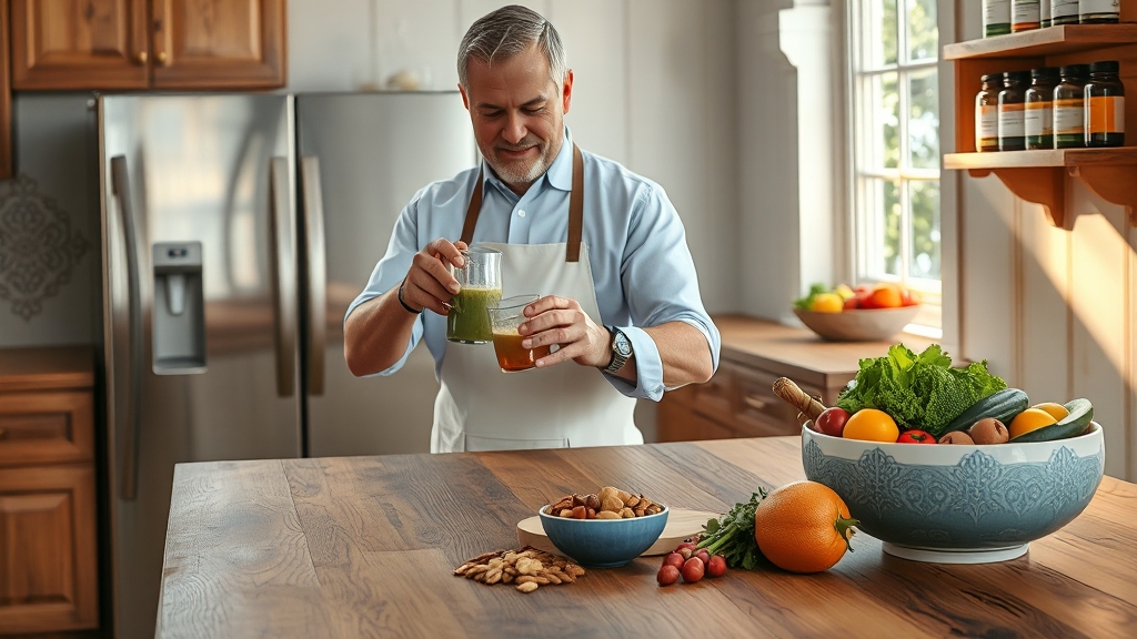 영양제 섭취 가이드 (realistic 스타일)