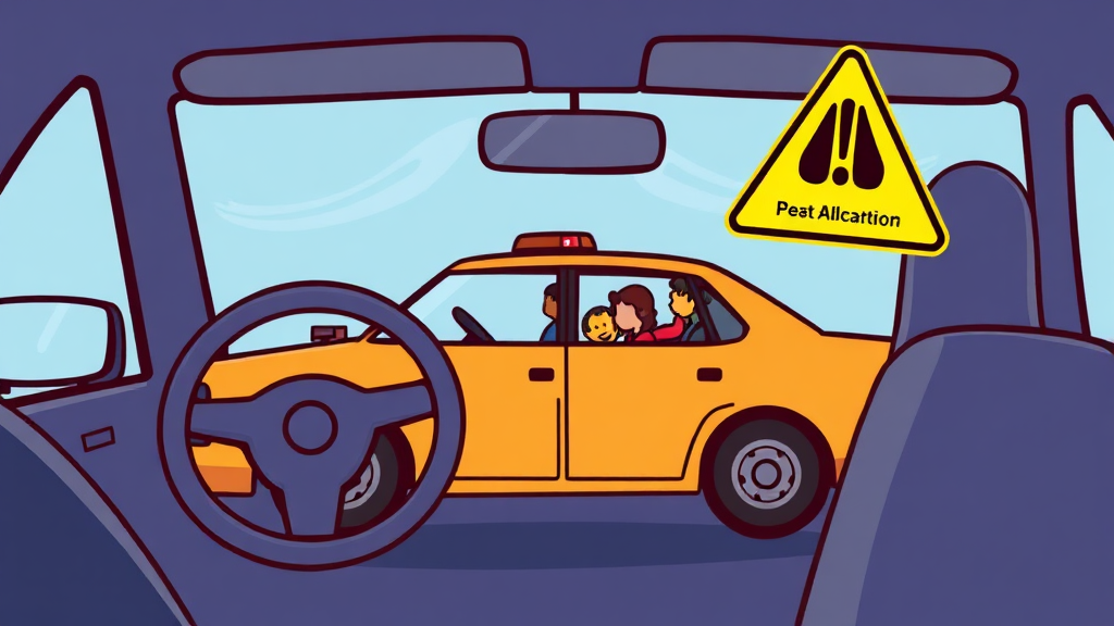 음주운전, 이제 정말 안 돼요! (cartoon 스타일)