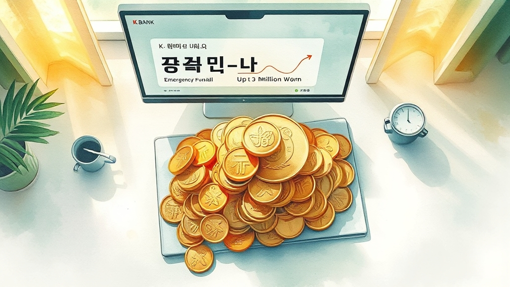 케이뱅크 비상금대출 조건 (watercolor 스타일)