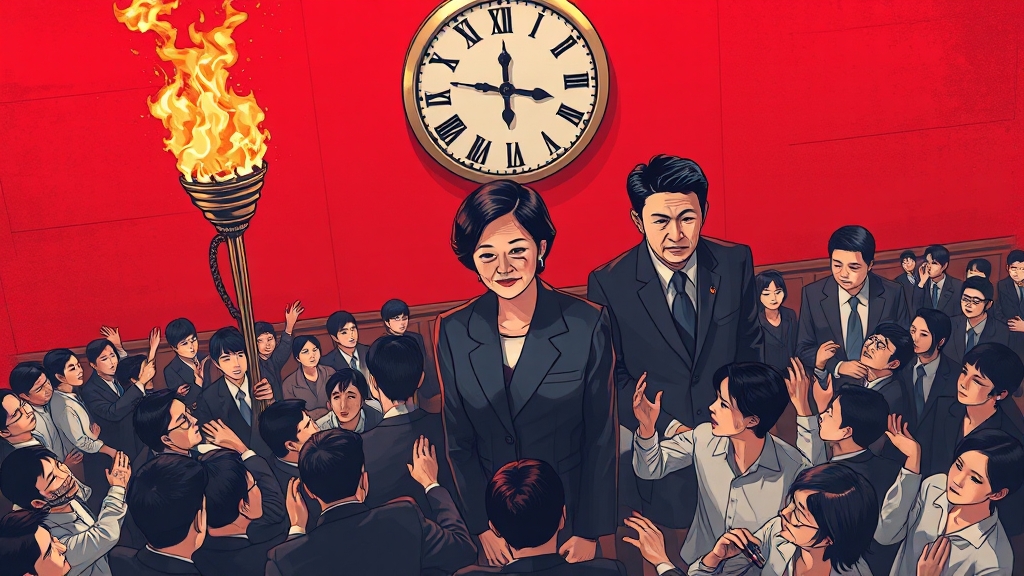 정치·사회 주요 이슈 (illustration 스타일)