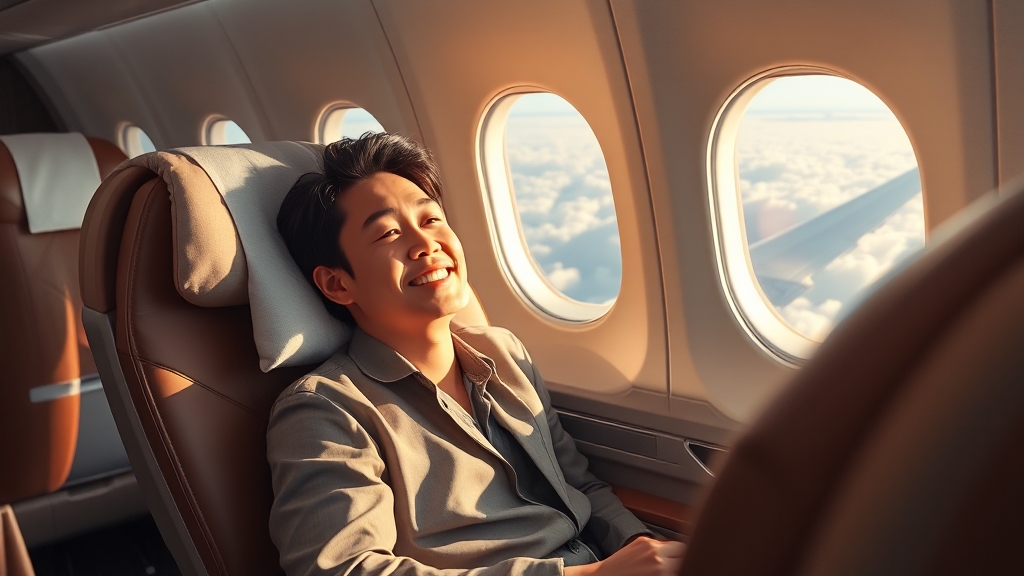 대한항공 프리미엄석 도입 (realistic 스타일)