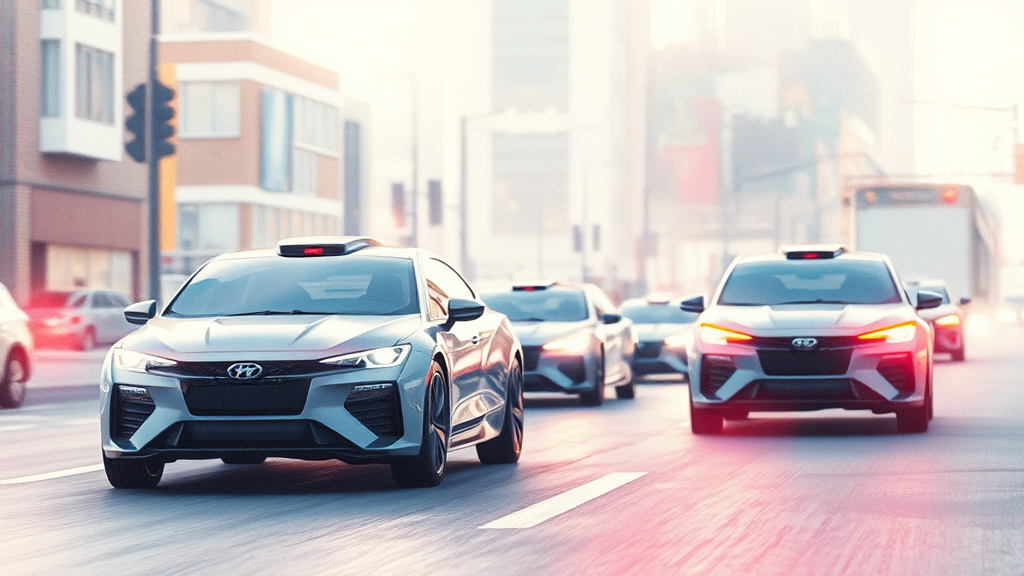 자율주행 핵심 기술 (watercolor 스타일)