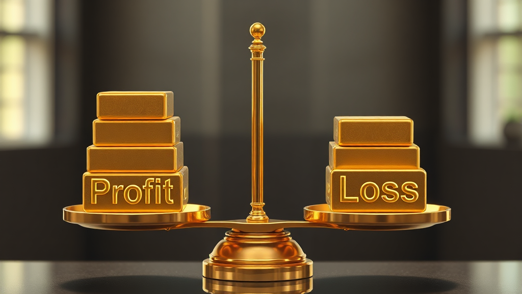 금 판매 시 손해 줄이는 방법 (realistic 스타일)