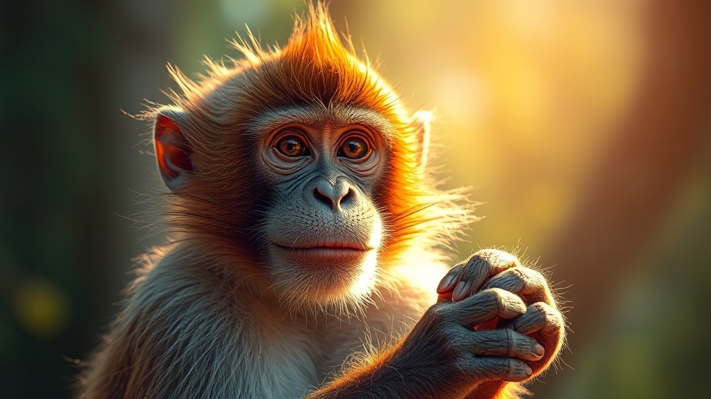 2026년 원숭이띠 총운 (realistic 스타일)