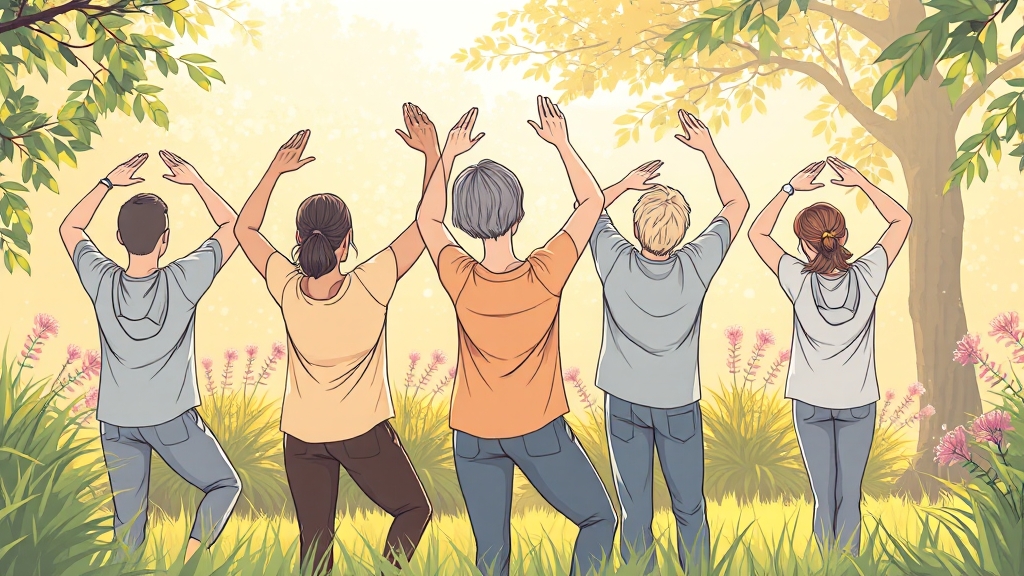 생활 습관 개선 (illustration 스타일)