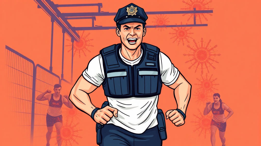 체력 시험, 순환식으로 바뀐다! (illustration 스타일)