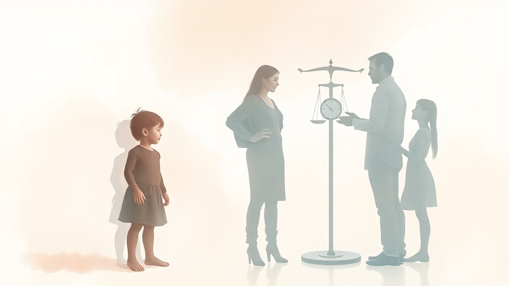 친권 포기 각서 효력 (watercolor 스타일)