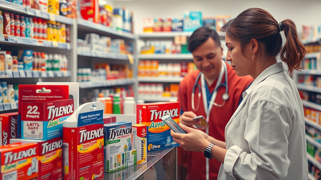 나에게 맞는 타이레놀은? (realistic 스타일)