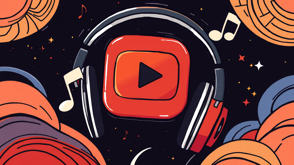 유튜브 음원 추출 방법 (illustration 스타일)