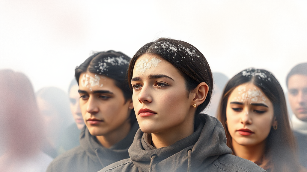 재의 수요일: 사순절의 시작을 알리는 날 (watercolor 스타일)