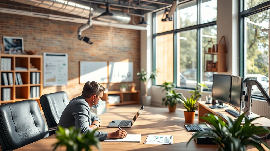 MS 에이전트 365 도입 효과 (realistic 스타일)