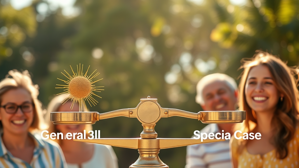 햇살론 일반보증 vs 특례보증 비교 (realistic 스타일)