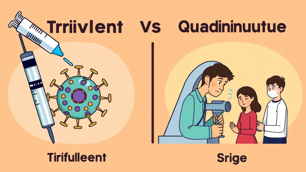 독감 주사, 3가 vs 4가 뭐가 다를까요? (cartoon 스타일)