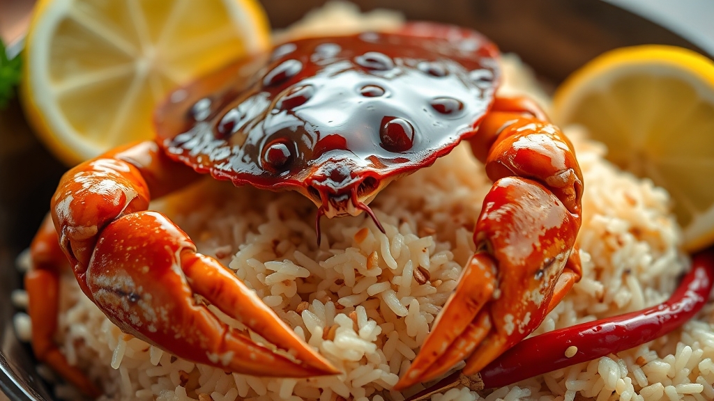 간장게장 맛있게 먹는 꿀팁 (realistic 스타일)