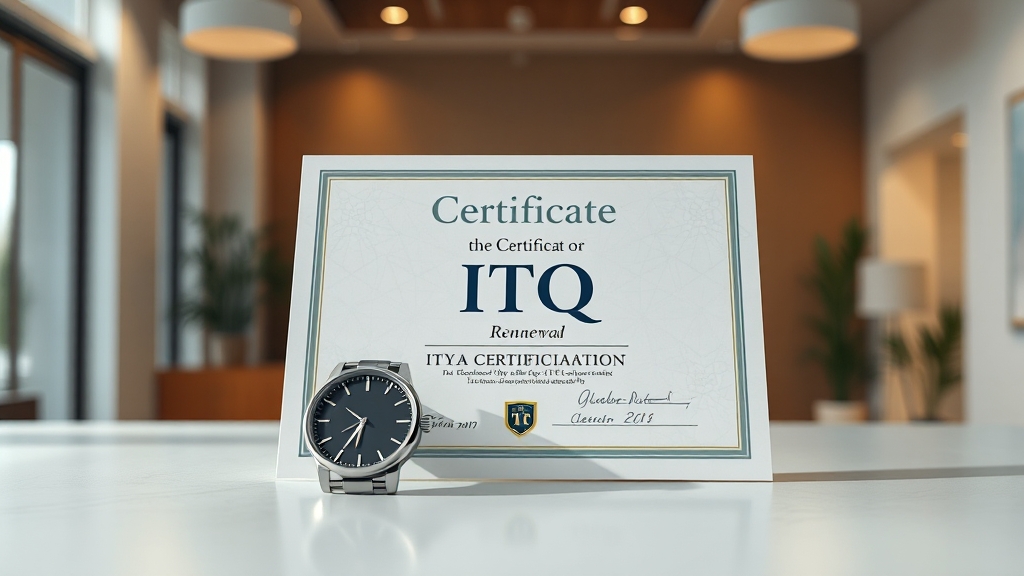 ITQ 자격증 유효기간 및 재발급 (realistic 스타일)