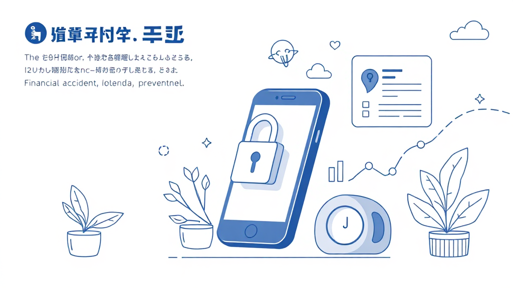 보안 및 금융사고 예방 (illustration 스타일)