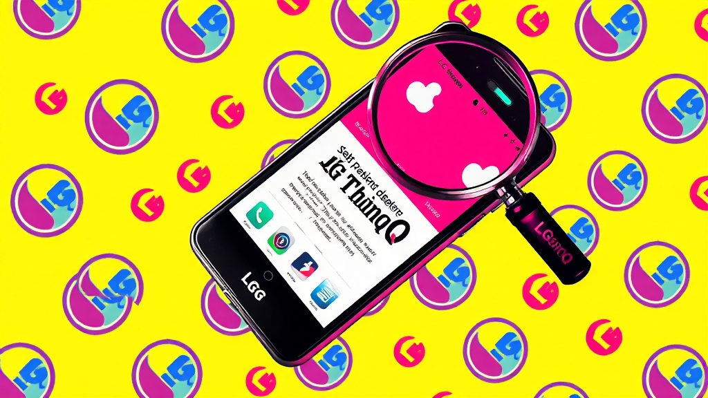 LG ThinQ 앱 자가 진단 활용 (popart 스타일)