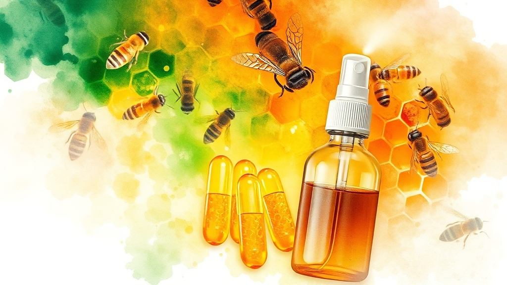 프로폴리스 궁금증 해결 (watercolor 스타일)