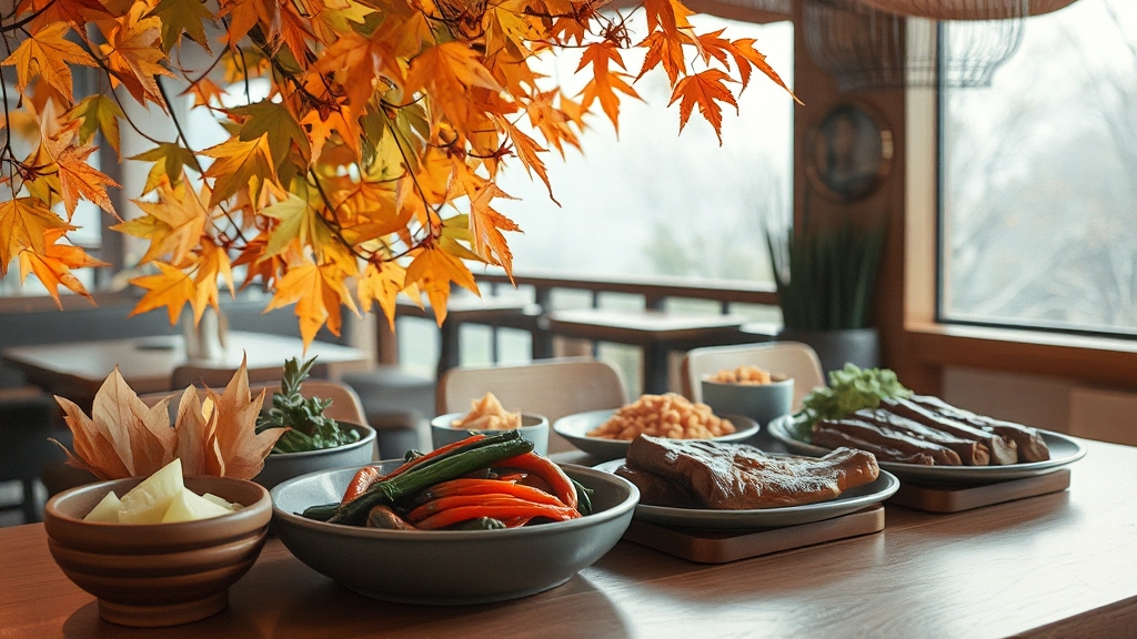주변 맛집 추천 (식사) (watercolor 스타일)