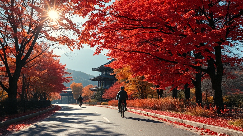 단풍 코스 선택 가이드 (realistic 스타일)