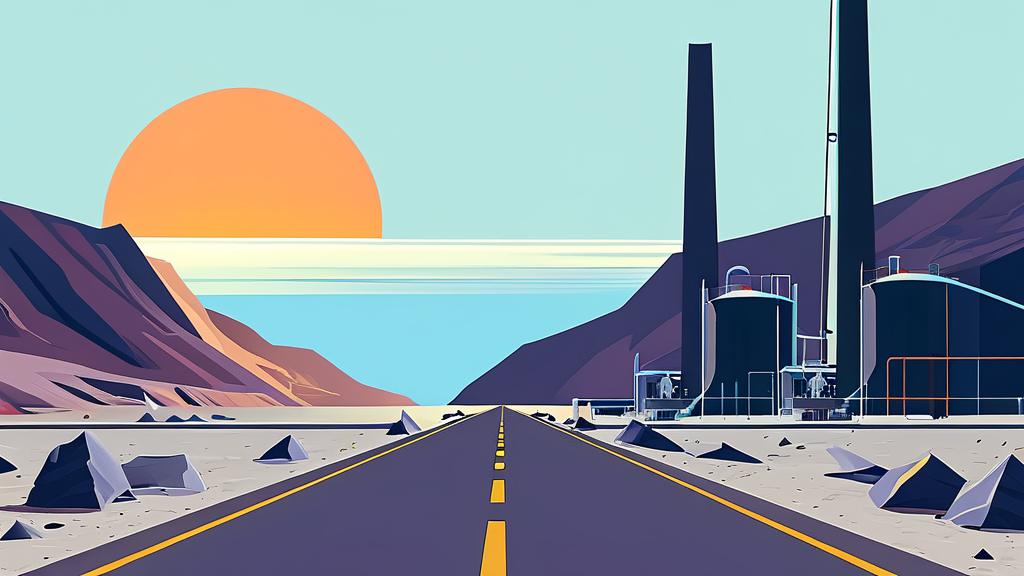 중동 정세 변화와 글로벌 에너지 공급망 (illustration 스타일)