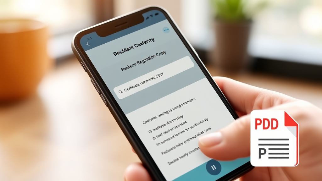 발급 전 준비사항 및 자주 묻는 질문 (realistic 스타일)