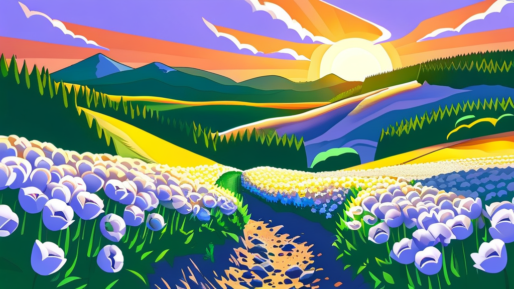 2026년 수선화 절정 시기 (cartoon 스타일)