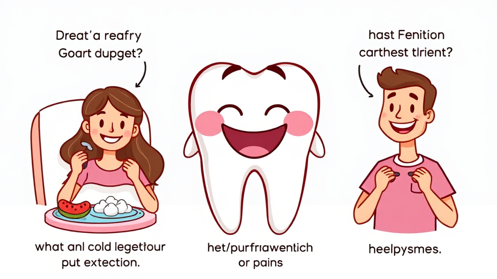 사랑니 발치 후 회복을 돕는 생활 습관 (cartoon 스타일)
