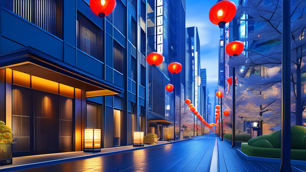 최적의 교통 허브, 긴자 나나초메 (realistic 스타일)