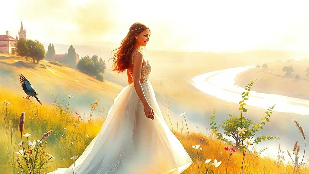 결혼 꿈, 무엇을 의미할까요? (watercolor 스타일)