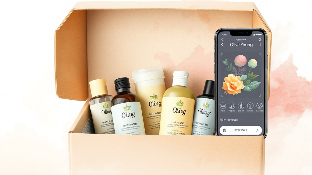 올리브영 앱 활용 꿀팁 (watercolor 스타일)