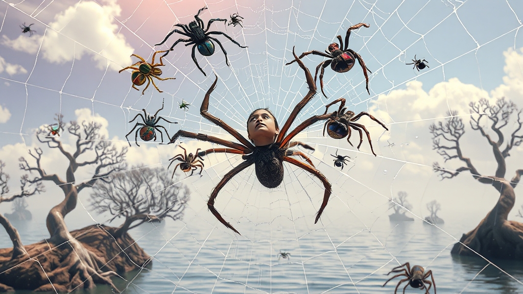 꿈 속 거미, 의미는? (realistic 스타일)