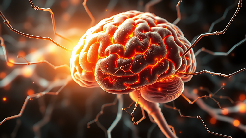 기억력과 집중력 향상 효과 (realistic 스타일)