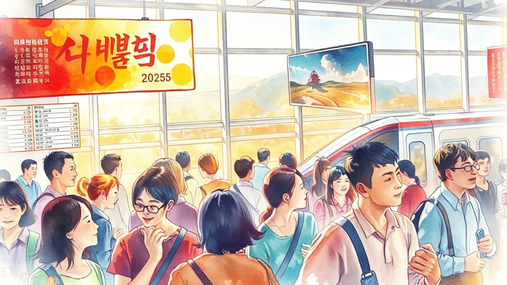 추석 KTX 주요 구간 시간표 (watercolor 스타일)