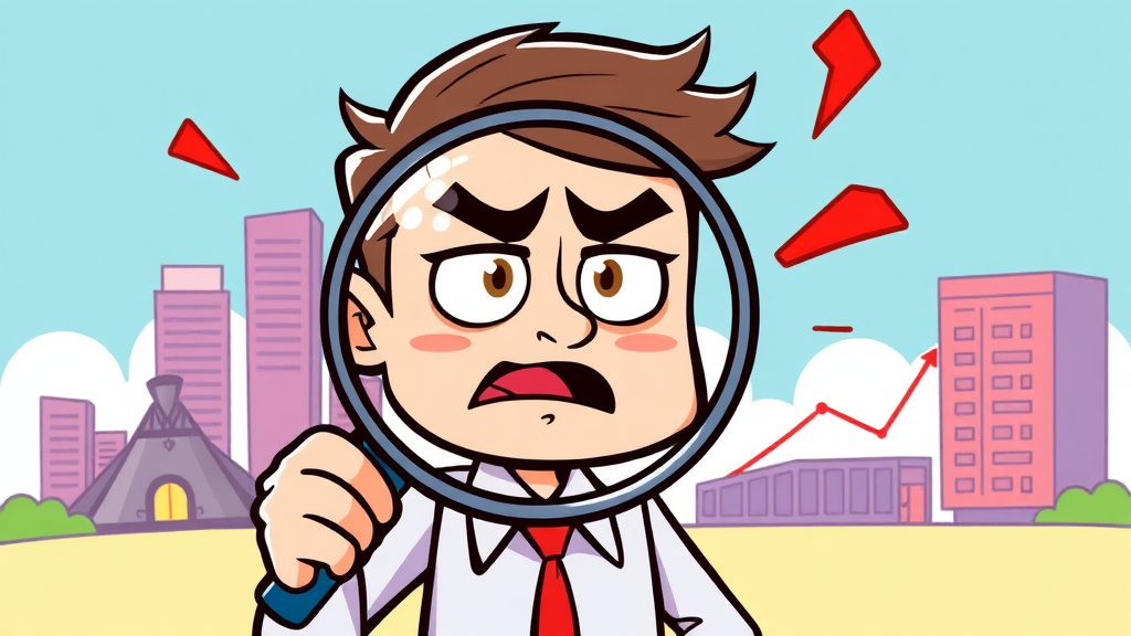 투자 리스크 점검 (cartoon 스타일)