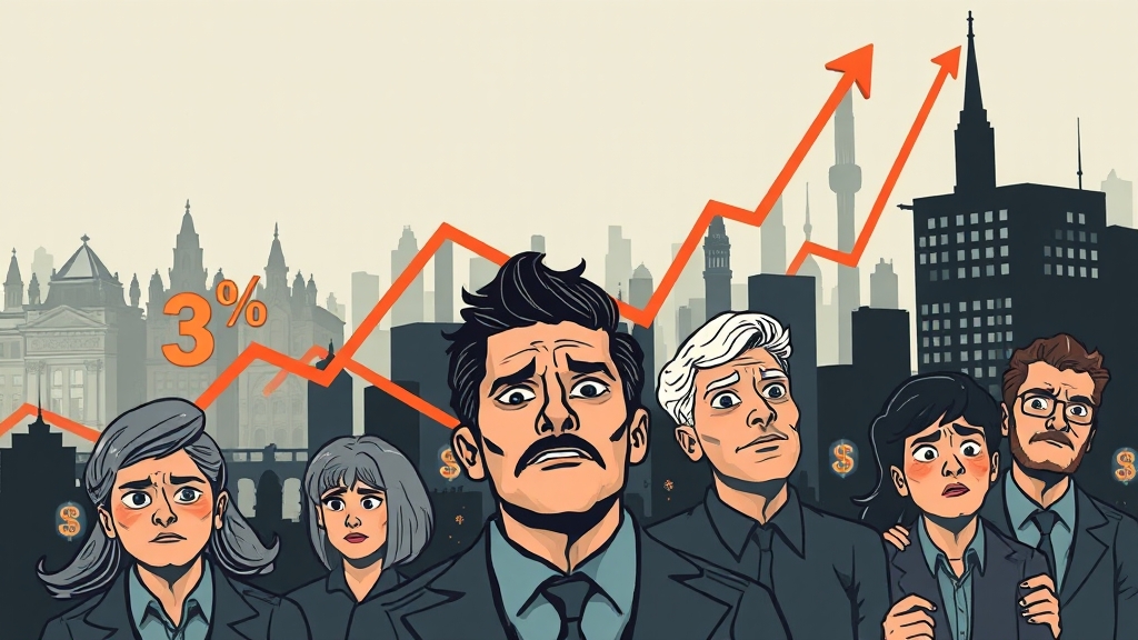 은행 금리, 환율 상승 지속 (illustration 스타일)