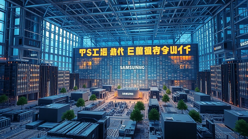 삼성전자, 시장 동향 및 뉴스 (realistic 스타일)
