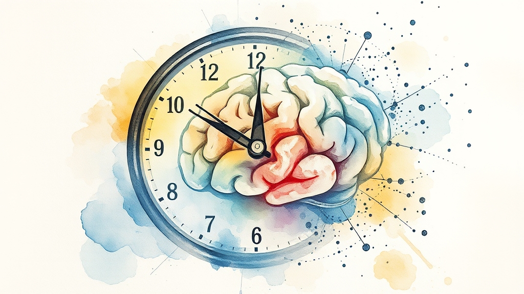 ADHD 주요 증상: 핵심 3가지 (watercolor 스타일)