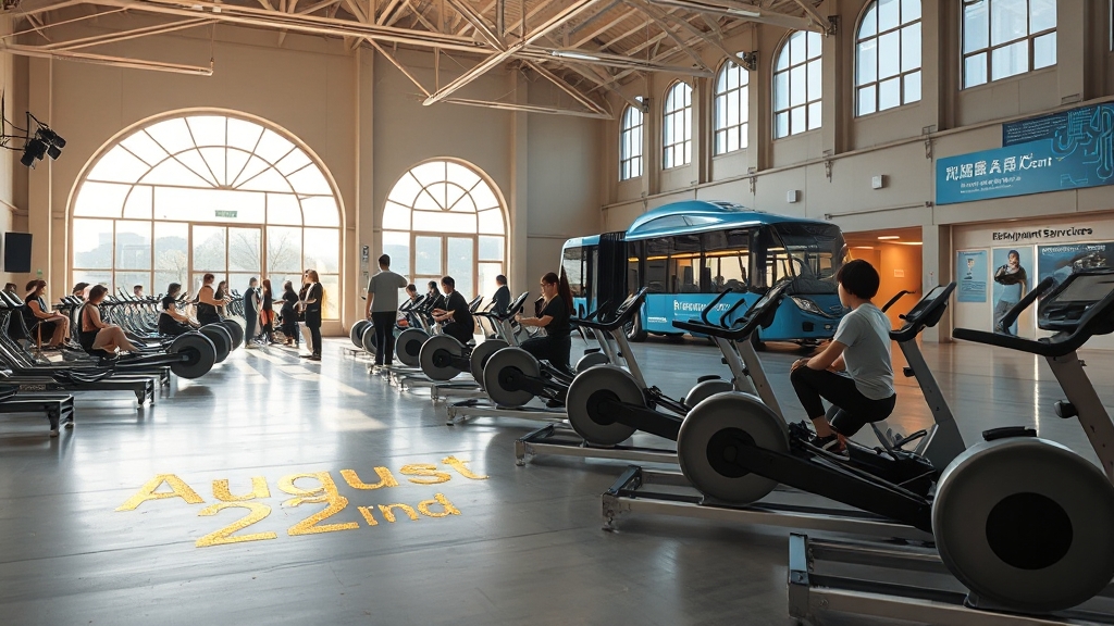 교통편 및 행사 장소 정보 (realistic 스타일)