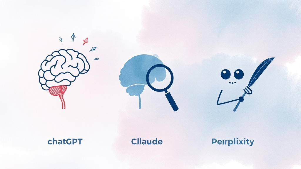 주요 AI 모델별 장단점 심층 분석 (watercolor 스타일)