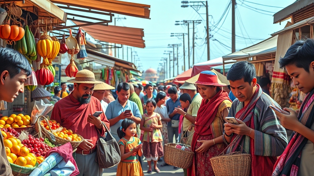 상인 참여 방법 및 혜택 (realistic 스타일)